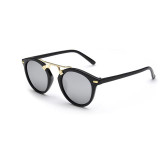 OFIR New Fashion Vintage Cat Eye Sunglasses Women Designer Retro Round Sun Glasses For Men Women Gafas Oculos de sol Feminino