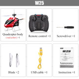 Official Original Syma W25 RC Helicopter 2 CH 2 Channel Mini RC Drone With Gyro Crash Resistant RC Toys Kids Boy Gift Red Yellow