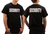 Official Security men T-Shirt Print on Front & Back Cotton Black O-neck short Sleeve t shirt homme 2017 hip hop top clothing mma
