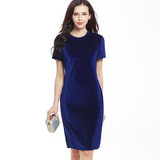 Office Dress Vestido de festa Spring Vestidos Dresses Bodycon Curto Plus Ropa Mujer Size Women Clothing Pink Velvet Pencil Dress