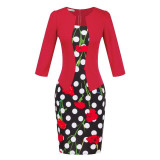 Office Dress Black Plaid Bodycon Pencil Vintage Midi Fashion Apparel Vestido De Festa Clothes Female Women Work Summer Dress