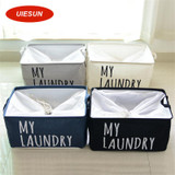 Waterproof Square Cotton Laundry Basket Organizer Washing Clothes Storage Bag Basket Storage Organizador UIE703