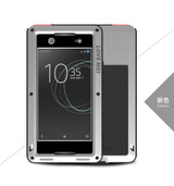 Waterproof Shockproof Case for Sony Xperia XA1 Ultra Aluminum Gorilla Glass Luxury Brand Cover for Sony Xperia XA1 Ultra Cases