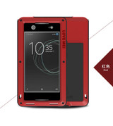 Waterproof Shockproof Case for Sony Xperia XA1 Ultra Aluminum Gorilla Glass Luxury Brand Cover for Sony Xperia XA1 Ultra Cases