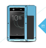 Waterproof Shockproof Case for Sony Xperia XA1 Ultra Aluminum Gorilla Glass Luxury Brand Cover for Sony Xperia XA1 Ultra Cases