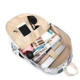Waterproof Set Backpacks School Bag for Teenage Girls Packbag Cut Cat Printing Bagpack Laptop Canvas Animal Backpack Women