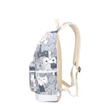 Waterproof Set Backpacks School Bag for Teenage Girls Packbag Cut Cat Printing Bagpack Laptop Canvas Animal Backpack Women