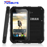 Waterproof iMAN X5 Mobile Phone IP67 4.5 inch MTK6580 Quad Core Android 5.1 1GB RAM 8GB ROM 5MP GPS 3000mah 3G WCDMA Smartphone