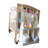 Waterproof Diapers Organizer Baby Bed Hanging Bag Portable Storage Bedding Accessories High Quality