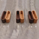 Waterproof Bank Card Holder Wooden Business ID Name Organizer ID Card Case Storage Box Case For Desk Desktop Countertop