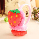 Watermelon Strawberry kids Cartoon Fruits Earmuffs fluffy Plush girls ear cover in winter warm Ear muffs ear protector 6 styles