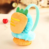 Watermelon Strawberry kids Cartoon Fruits Earmuffs fluffy Plush girls ear cover in winter warm Ear muffs ear protector 6 styles