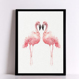 Watercolor Flamingo Canvas Art Print Poster, Wall Pictures for Home Decoration, Giclee Print Wall Decor Watercolor Flamingo Canvas Art Print Poster, Wall Pictures for Home Decoration, Giclee Print Wall Decor