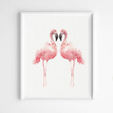 Watercolor Flamingo Canvas Art Print Poster, Wall Pictures for Home Decoration, Giclee Print Wall Decor Watercolor Flamingo Canvas Art Print Poster, Wall Pictures for Home Decoration, Giclee Print Wall Decor