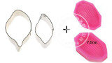 Water Lily Lotus Petal Flower Veiner &amp; Cutter Fondant Sugarcraft Stainless Steel Cutter DIY Cake Decorating Tools sets