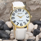 Watch women luxury Brand 2016 Fashion women watches strap Retro Digital Dial PU Leather Quartz Wrist Watches women dress watch