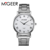 Watch Willby Quartz Watch Women's MINGEER Brand Silver Strap Roman Numerals Wrist Watch Drop Shipping 170302