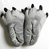 2017 New Arrival Super Soft Warm House Slippers For Men Women Child Cartoon Animal Paw Slippers Funny Slippers Shoes Fall/Winter