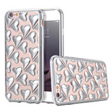 Phone Cases For Apple iphone 6 6S Case Fashion Plating 3D Heart Case For iPhone 6 Plus 5.5 6S Plus Soft TPU Cute Cover Fundas