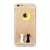 Phone Case For iPhone 6 6s 6sPlus 6Plus SE 5 5s Cover Flowers Girls Cat Cartoon Mandala Banana Panda Soft Silicone coque Capa