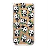 Phone Case For iPhone 6 6s 6sPlus 6Plus SE 5 5s Cover Flowers Girls Cat Cartoon Mandala Banana Panda Soft Silicone coque Capa