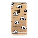 Phone Case For iPhone 6 6s 6sPlus 6Plus SE 5 5s Cover Flowers Girls Cat Cartoon Mandala Banana Panda Soft Silicone coque Capa