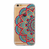 Phone Case For iPhone 6 6s 6sPlus 6Plus SE 5 5s Cover Flowers Girls Cat Cartoon Mandala Banana Panda Soft Silicone coque Capa