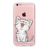 Phone Case For iPhone 6 6s 6sPlus 6Plus SE 5 5s Cover Flowers Girls Cat Cartoon Mandala Banana Panda Soft Silicone coque Capa