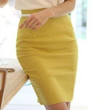 Pencil Skirt Skirts Womens Falda Saias Jupe Crayon Faldas Mujer Women High Waist Black Saia Office Ladies Midi Skirt Tight 2016
