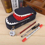 Pencil Bag Large Capacity Creative Shark Pencil Bag School Stationery Pen Case With Combination Lock Office Student Pen Bag