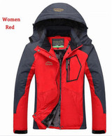 PEILOW Women and Men's Winter Coat outwear fleece thick warm Cotton-Padded parka Windproof waterproof men Jacket hood size M~5XL