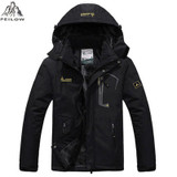 PEILOW Winter women Men Parka Jacket men`s Fashion Hooded Thick Warm Outwear Waterproof Windproof Overcoat Wadded Coat