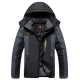 PEILOW warm Winter coat men plus size 5XL 6XL 7XL 8XL 9XL thicken fleece cotton-padded jacket outwear waterproof windproof coat