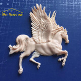 Pegasus Horse with Wings Fondant Cake Mold Candle Chocolate Candy Mold DIY Baking Gadgets Cake Decorating Tool Molde de Silicone