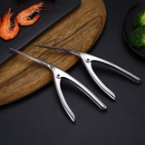 Peelers Portable Stainless Steel Platic Prawn Shrimp Deveiner Peel Device Creative Kitchen Tools Remover Peel Device One pieces