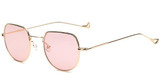 Peekaboo ocean small square sunglasses women fashion 2017 gold metal clear blue sunglasses for men small size uv400