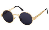 Peekaboo New silver gold metal mirror small round sunglasses men brand vintage round sun glasses women cheap high quality UV