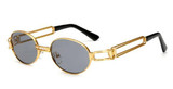 Peekaboo 2017 retro vintage sunglasses men small round gold metal small sun glasses for men vintage women hollow uv400