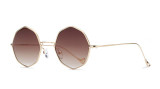 Peekaboo 2017 mens small round sunglasses women vintage retro clear blue sunglasses transparent lens metal uv400