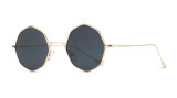 Peekaboo 2017 mens small round sunglasses women vintage retro clear blue sunglasses transparent lens metal uv400