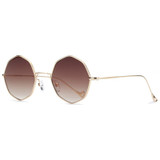 Peekaboo 2017 mens small round sunglasses women vintage retro clear blue sunglasses transparent lens metal uv400