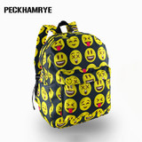 PECKHAMRY 2018 emoji school backpack boy kids orthopedic schoolbags school backpacks boys girls Children kindergarten backpack