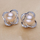 Pearl jewelry sets , selling 925 sterling silver jewelry freshwater pearl jewelry set for women 3 color gift