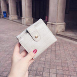 Patent Leather Women Short Wallets Ladies Fashion Small Alligator Wallet Coin Purse Female Card Wallet Purse Money Bag Y-7N06-01