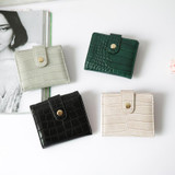 Patent Leather Women Short Wallets Ladies Fashion Small Alligator Wallet Coin Purse Female Card Wallet Purse Money Bag Y-7N06-01