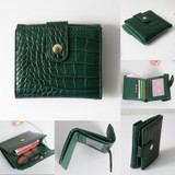 Patent Leather Women Short Wallets Ladies Fashion Small Alligator Wallet Coin Purse Female Card Wallet Purse Money Bag Y-7N06-01