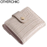 Patent Leather Women Short Wallets Ladies Fashion Small Alligator Wallet Coin Purse Female Card Wallet Purse Money Bag Y-7N06-01