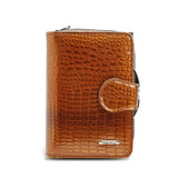 Patent leather wallet real leather brief paragraph female hob buckles a purse