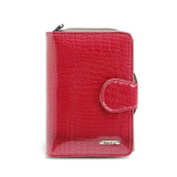 Patent leather wallet real leather brief paragraph female hob buckles a purse