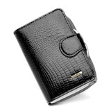 Patent leather wallet real leather brief paragraph female hob buckles a purse